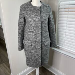 Adam Et Rope Vintage‎ wool gray long coat size 38
